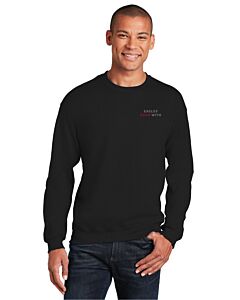 Gildan® - Heavy Blend™ Crewneck Sweatshirt - 2 Location Imprint - Talk in Circles Logo