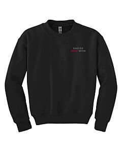 Gildan® - Youth Heavy Blend™ Crewneck Sweatshirt - 2 Location Imprint - Talk in Circles Logo