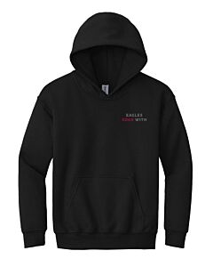 Gildan® - Youth Heavy Blend™ Hooded Sweatshirt - 2 Location Imprint - Talk in Circles Logo