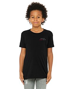 BELLA+CANVAS ® Youth Jersey Short Sleeve Tee - 2 Location Imprint - Talk in Circles Logo