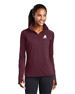 Sport-Tek® Ladies Sport-Wick® Stretch 1/4-Zip Pullover - Embroidery - Morningside Elementary Eagles Logo